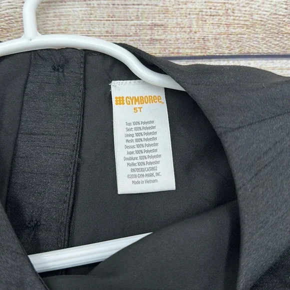 Gymboree Red and Black Poppy Taffeta Bow Back Dress Girls Size 5T - Picture 4 of 6